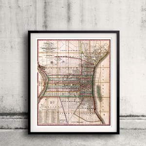 Carte de Philadelphie - Pennsylvanie - 1830 - SKU 0204
