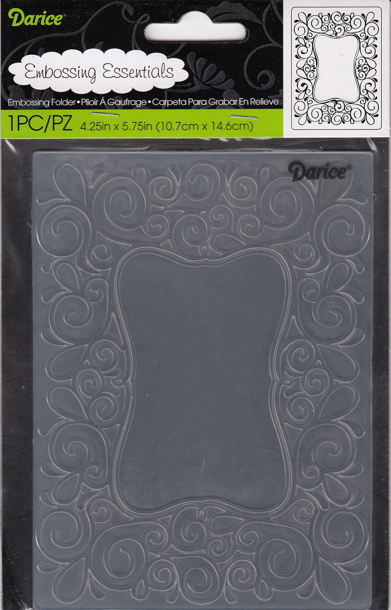 Scroll Frame Darice Embossing Folder for Card Making and Scrapbooking