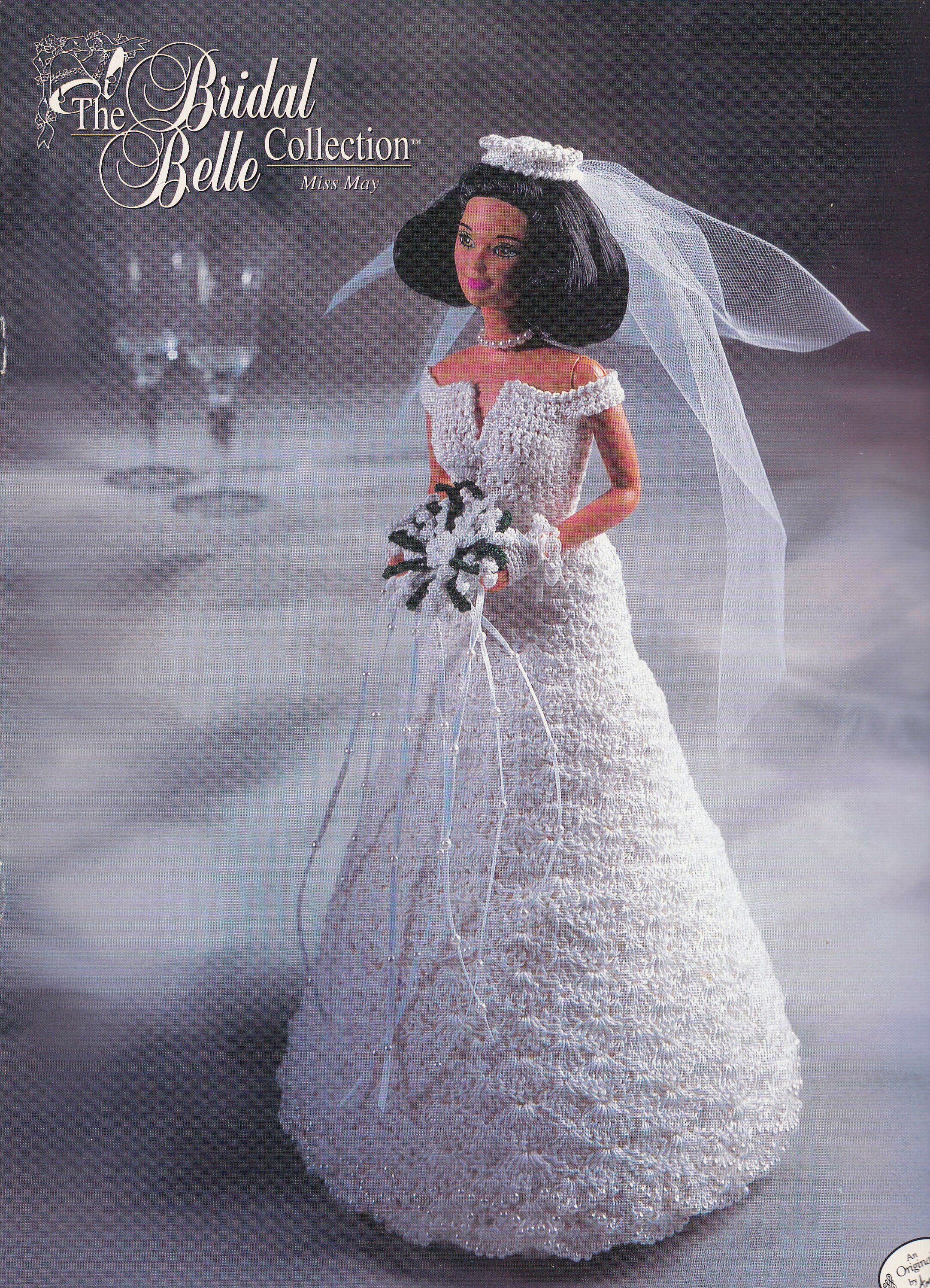 Miss July Bridal Belle Annie/'s Crochet Pattern//Instruction for Barbie Doll
