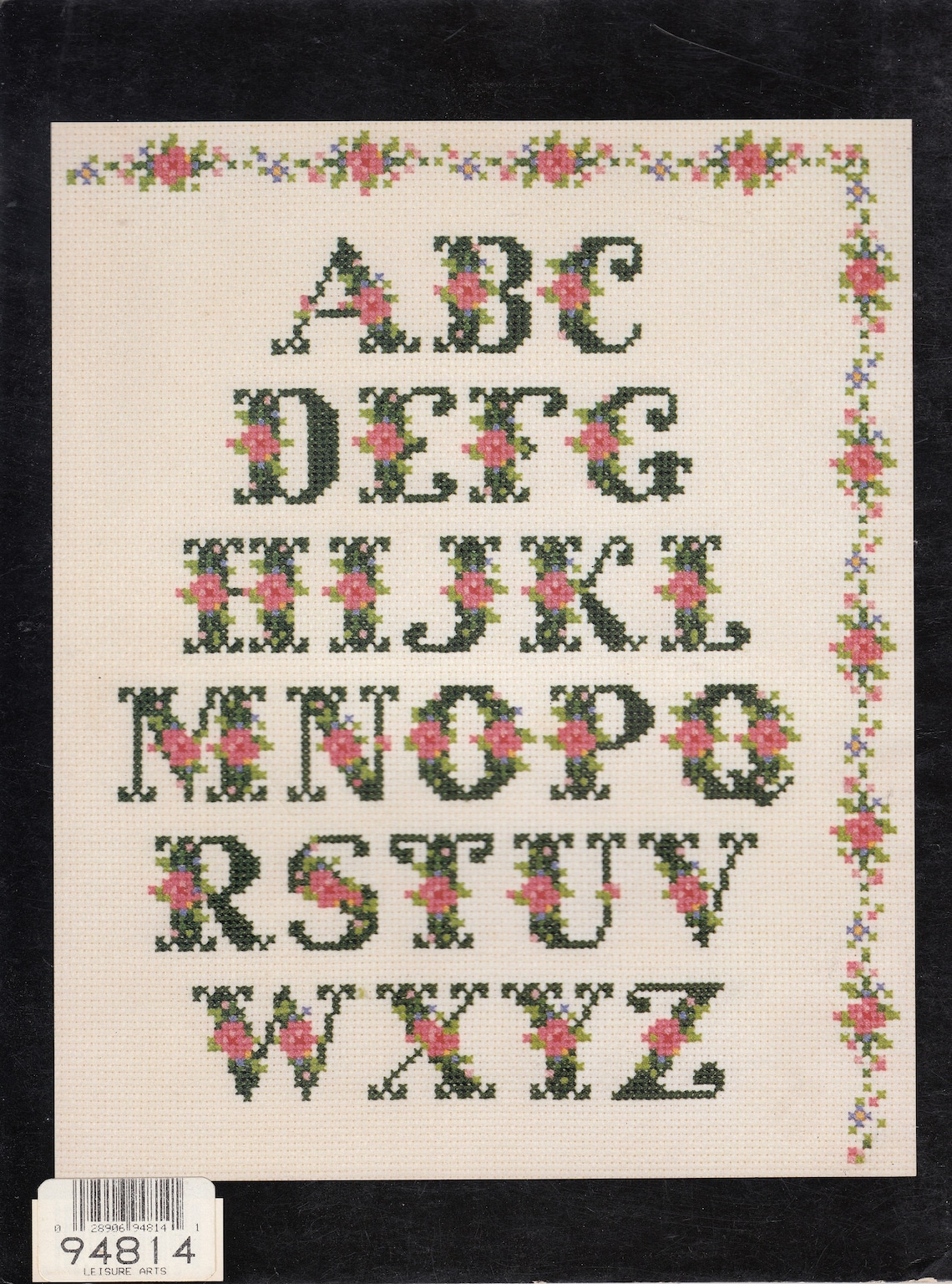 101 Alphabets Counted Cross Stitch Pattern Book Etsy