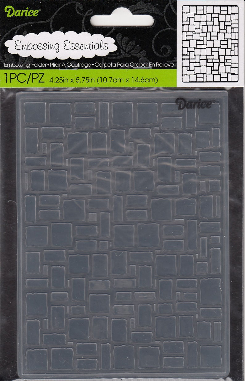 Brick Wall Darice Embossing Folder for Card Making and Scrapbooking Etsy