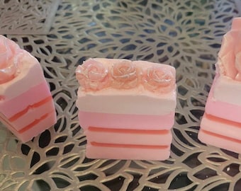 Heerlijke rozentuincakezeep