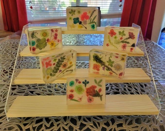 Ethereal Oshibana Soap: Wild Florals and Blue Lotus Bliss