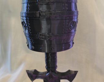 Exchalicebur Goblet Chalice - in any color you like - metal wine tumbler included