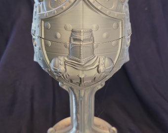 Chivalric Sip Goblet Chalice - in any color you like - metal wine tumbler included