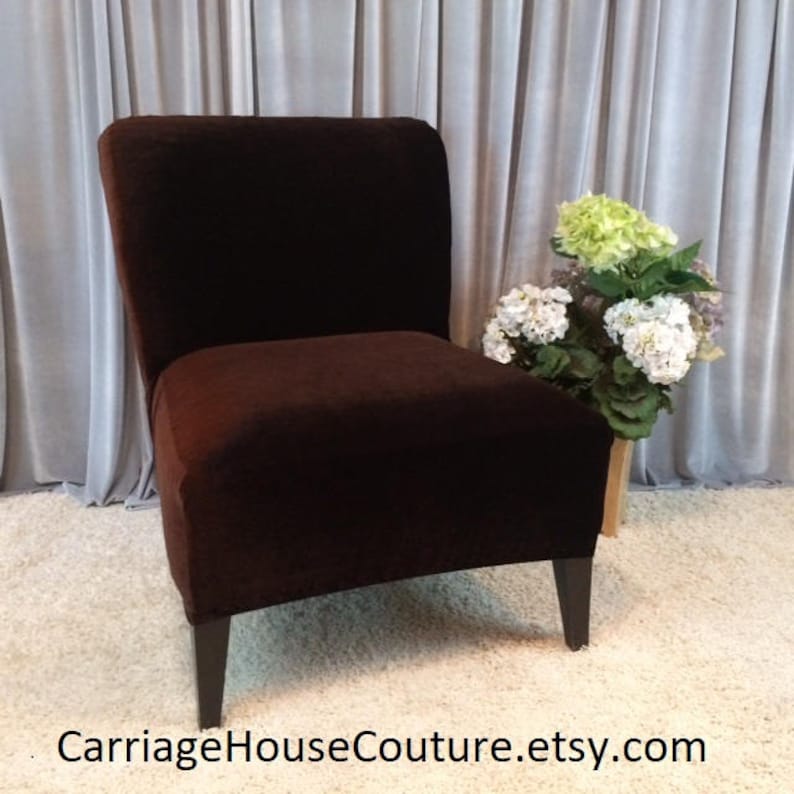 Accent Chair Gold Brown Plum Slipper Slipcover Blue Velvet Stretch Cover For Armless Parsons Gray Slipcovers Home Living Leadcampus Org Accent Chair Gold Brown Plum Slipper, Armless Accent Chair Slipcover