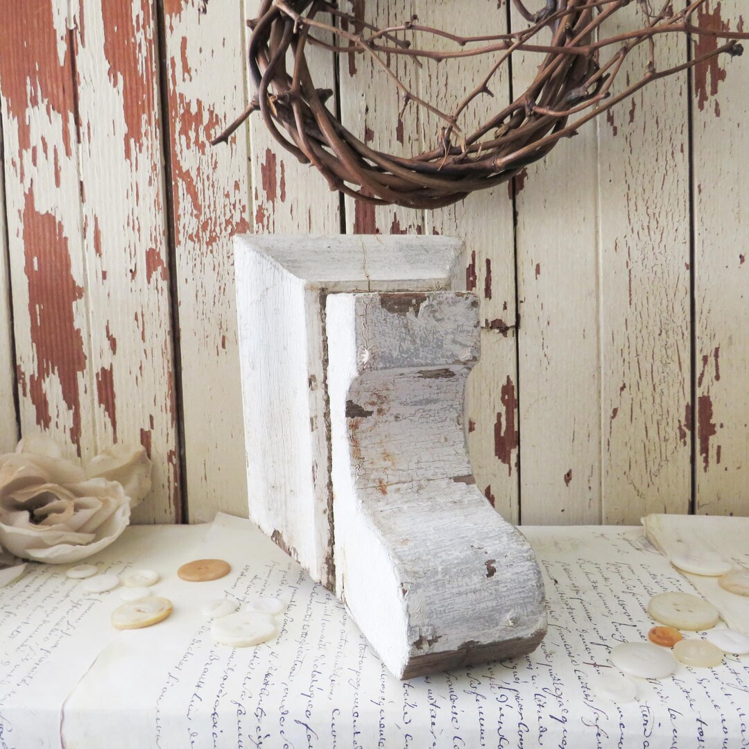 Antique Salvaged Wood Reclaimed Architectural Decorative Post Corbel ...