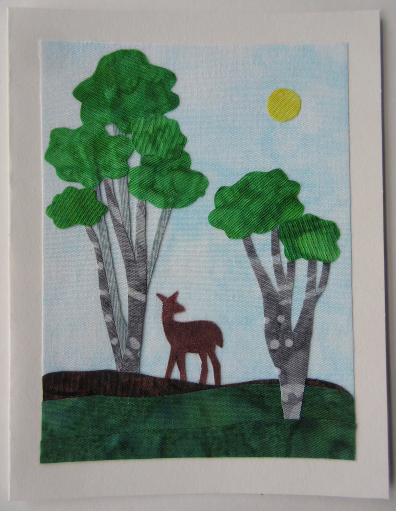 Deer in Sunlight Note Card