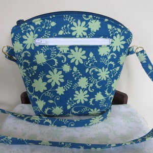 Floral Vine Fabric Shoulder Bag