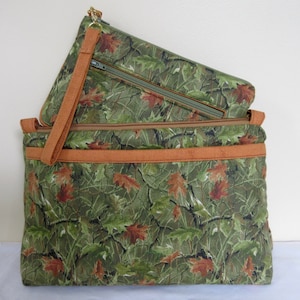 Autumn Leaves Shoulder Bag with Matching Clutch