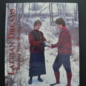 Book: LATVIAN DREAMS, Knitting from Weaving Charts by Joyce Williams