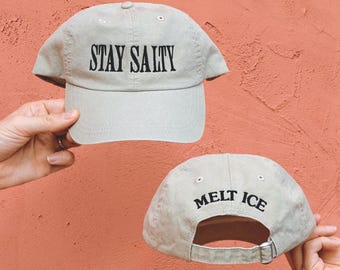 Stay Salty Melt ICE-hoed | ICE-protestpet afschaffen | Cadeau immigratierechtenactivist | Verklaring inzake sociale rechtvaardigheid | Progressieve liberale hoed