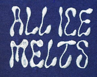 Geborduurd All ICE Melts-T-shirt - Activist Apparel