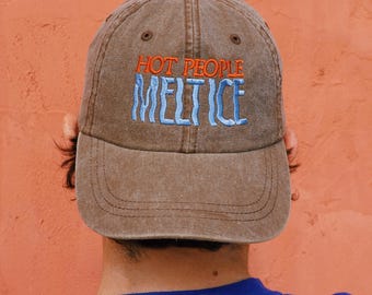 Hot People Melt ICE-hoed | ICE-protestpet afschaffen | Cadeau immigratierechtenactivist | Verklaring inzake sociale rechtvaardigheid | Progressieve liberale hoed