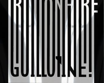 Adesivo "Riduci la disuguaglianza di reddito" con finitura a specchio - Mangiate i ricchi - I miliardari sono cattivi - Adesivo di protesta