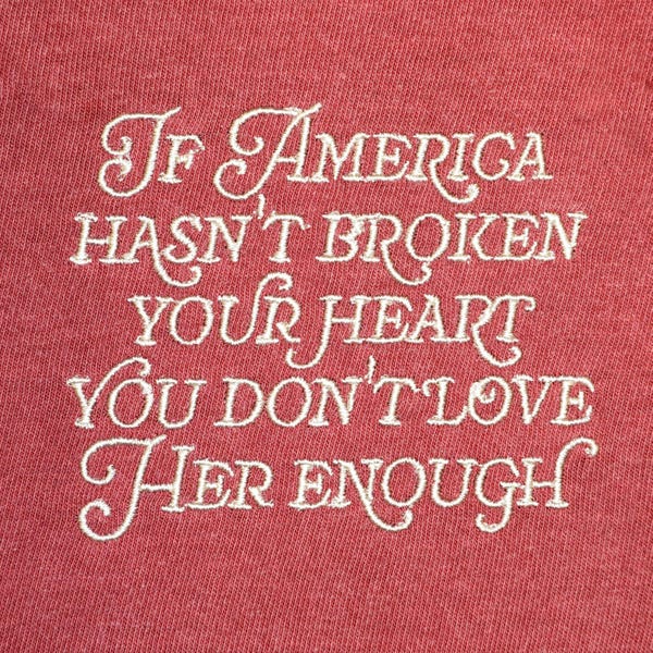 Embroidered Cory Booker Quote Shirt, Liberal Anti-Trump Tee