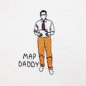 Steve Kornacki carte papa chemise brodée MSNBC cadeau politique drôle élection midterms NBC News fan club 2024 élection chemise t-shirt de vote