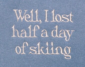 Besticktes Gwyneth Paltrow Ski Trial Quarter Zip Sweatshirt, Internet Meme