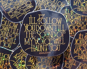 Spooky Silver Springs Sticker - Funny Halloween - Dark Humor Spooky Season Creepy October Fall Funny Gift Haunt You Glitter Decal