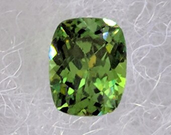0.87 Carat Cushion Cut Demantoid Garnet from Madagascar