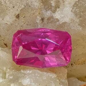 0.70 Carat Untreated Hot Pink Cushion Cut Sapphire, AGL Report!