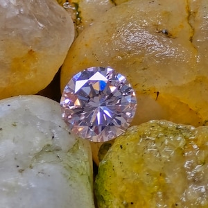0.32 Carat Round Natural Fancy Brownish Pink Diamond with GIA Report