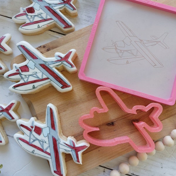 PYO Airplane cookie cutter and stencil