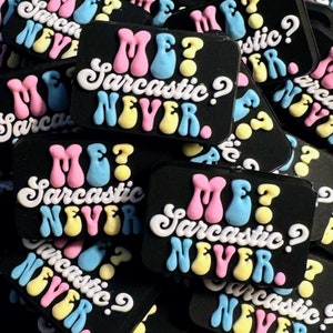 353 Exclusive Color: Me Sarcastic? Never. Silicone Focal Beads