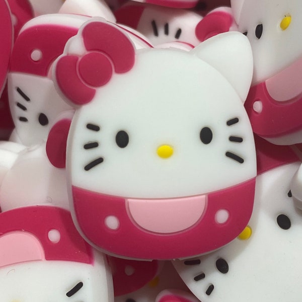 Kitty Pillow Silicone Focal Bead