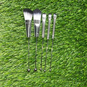 Beadable Makeup Brush set 1 count - 5 pieces