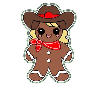 Cowboy/cowgirl Gingerbread Cookie Cutter - Etsy