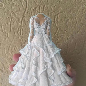 9083 Carla’s Wedding Gown Cookie cutter