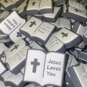 Jiti's Touch Exclusive: Jesus Loves You Silicone Focal Bead