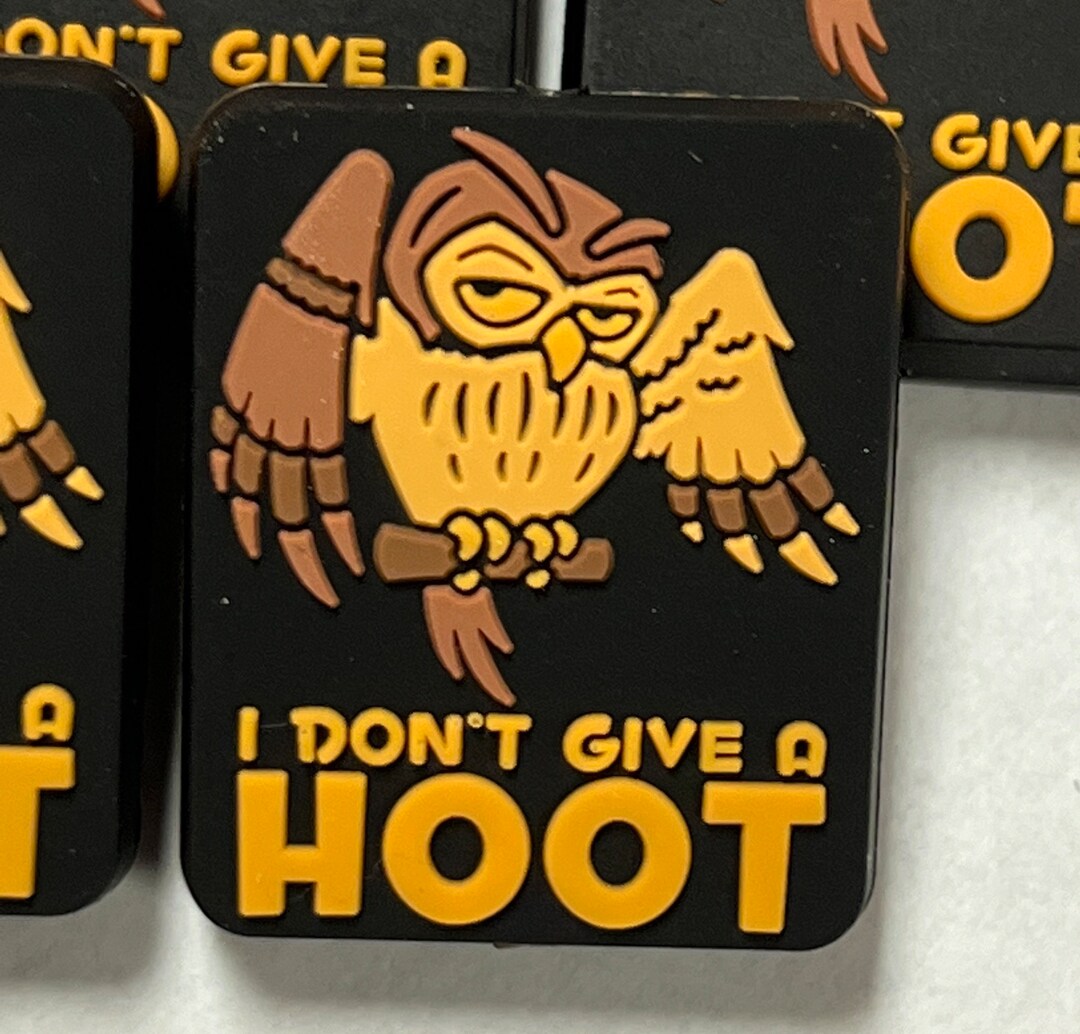 Jiti's Touch Exclusive: I Don't Give a Hoot Silicone Focal Bead - Etsy