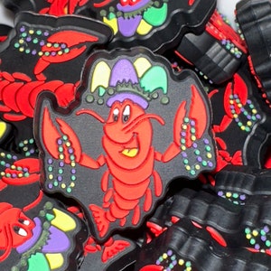 806 Mardi Lobster Silicone Bead