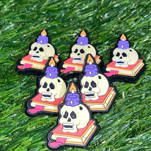 348 Evil Book Silicone Focal Bead