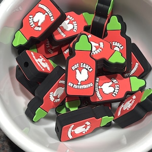 623 Jiti&#39;s Touch Exclusive: Hot Sauce on Everything Silicone Focal Bead