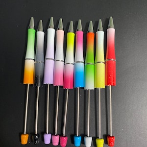Random colors Shaded beadable pens