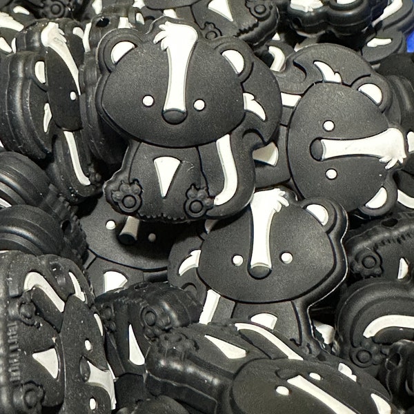 Skunk Silicone Focal Bead