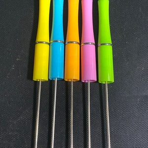 Plastic Neon Colored Beadable Pens