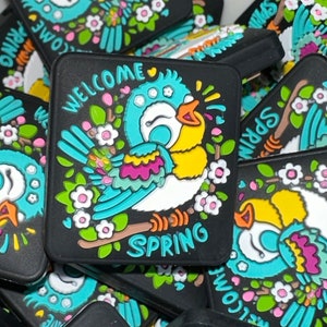1076 Welcome Spring Silicone Bead