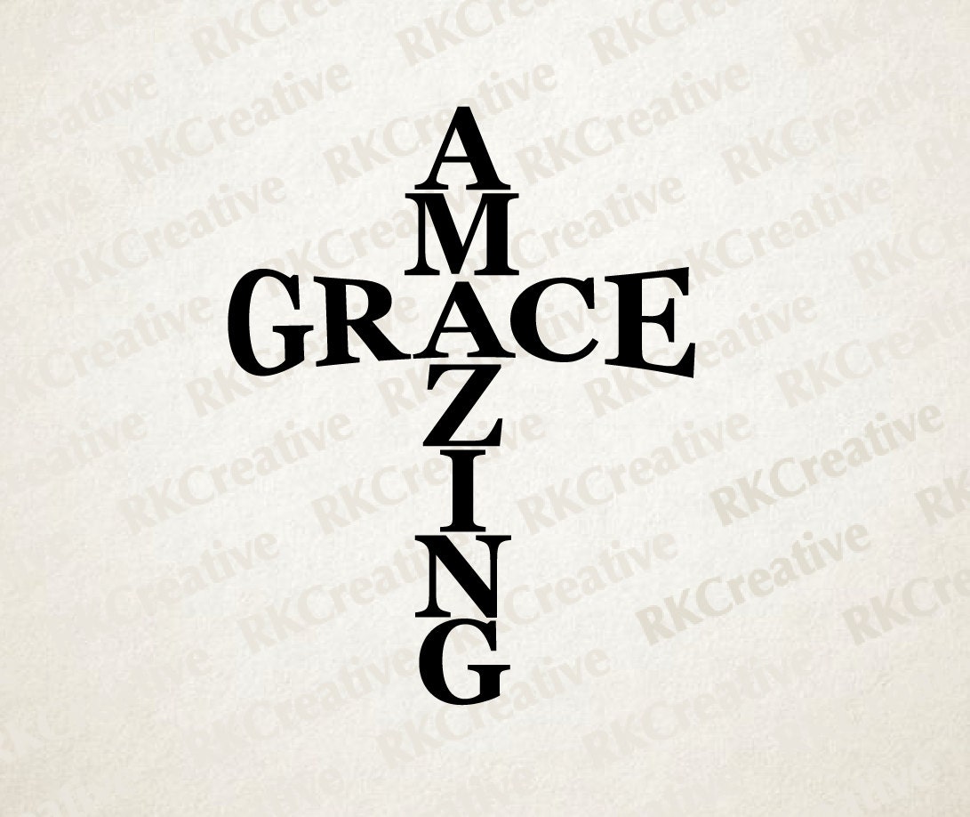 Download Amazing Grace Svg File Vector File Cut File Silhouette Etsy