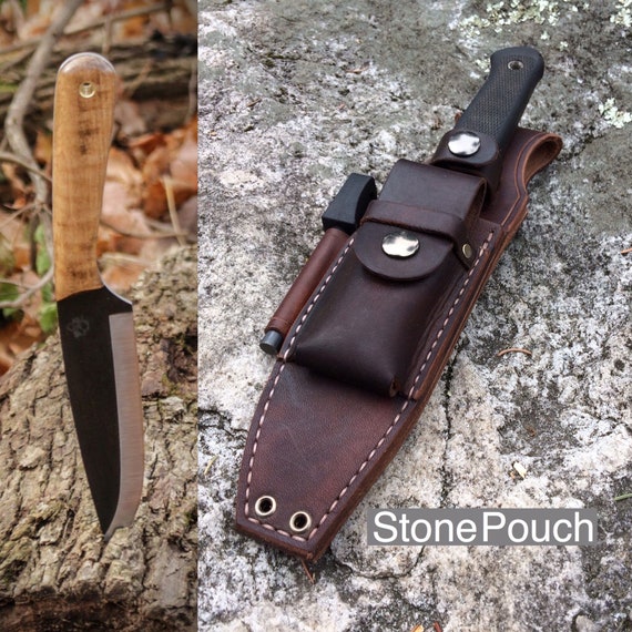 Bushcraft Knife Sheath For The Pks Survival Knife Stone Etsy Bushcraft Knife Sheath For The Pks Survival Knife Stone Etsy