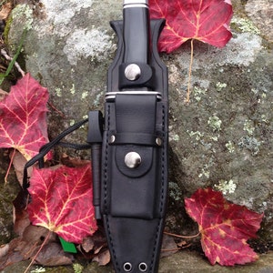 Black Stone Pouch Bushcraft-slida för Buck 119