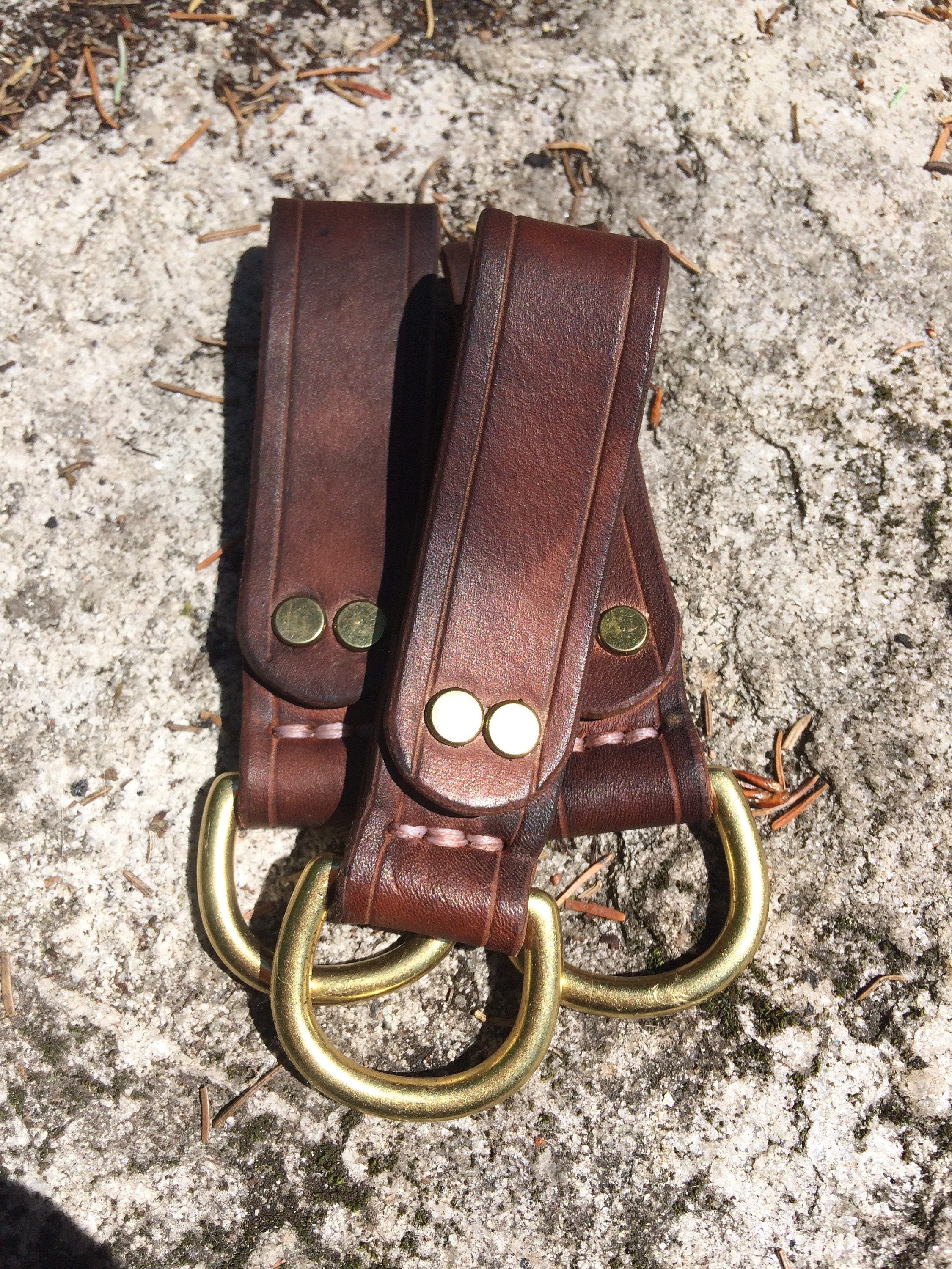 1 Inch Solid Brass D Ring Belt Keeper Etsy