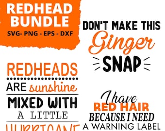 Redhead SVG bundle, Red head SVG