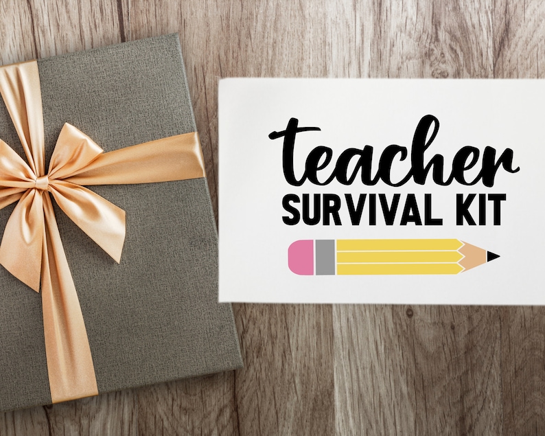 Teacher Survival Kit SVG PNG Teacher Appreciation Gift Idea Etsy UK