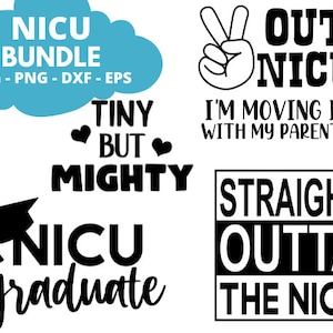 NICU SVG Bundle | Peace Out NICU svg | Tiny But Mighty Svg