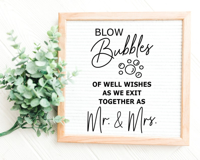 Blow Bubbles of Well Wishes for the Mr. and Mrs. Bubble Send Etsy