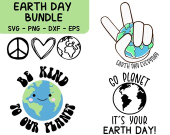 Earth Day Svg Bundle (svg, png, eps, dxf)